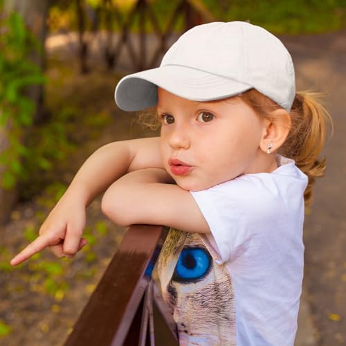 4 Pieces Toddler Baseball Hat Kid Baseball Cap Washed Cotton Adjustable Caps Hats for Boys Girls 7