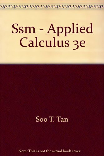 Applied Calculus 0534935389 Book Cover