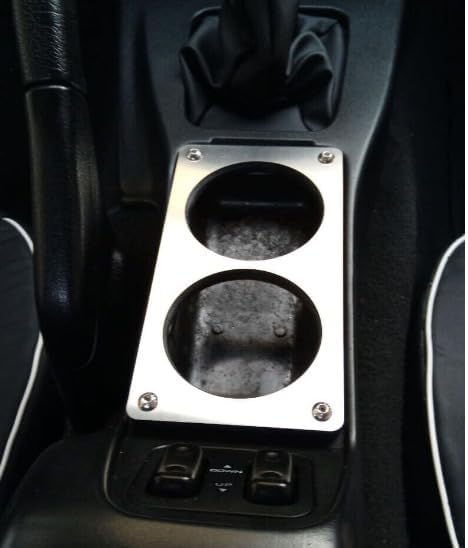 Miniatura 7 de Soporte de taza de consola central de acero inoxidable Bandeja de cenizas Eliminar para Mazda MX-5 Miata MK1 1989-1997