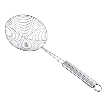 Truvic 100% Pure Stainless Steel LADDLE (CHALNI) Best in Class from DEEP Fryer Crafted