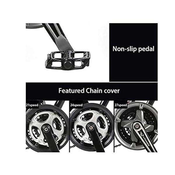 Mountain Bike, Bicicleta de montaña Bicicleta de montaña para Hombre 7/21/24/27 Velocidades, 26 Pulgadas Fat Tire Bicicleta de Carretera Pedales de Bicicleta de Nieve con Frenos de