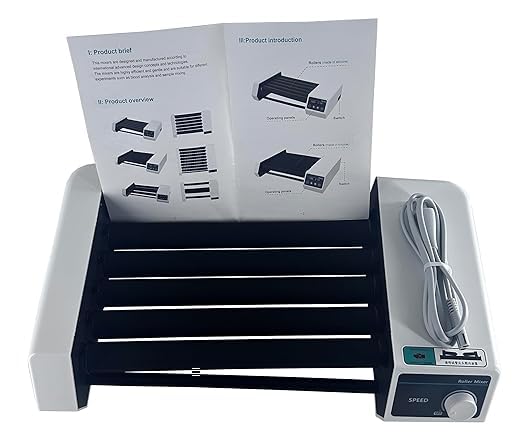 Roller Mixer Lab Roller Shaker Machine with 6 Rollers Rotating Shaking Speed 20 to 80rpm Specs φ6 to 34mm Brush Motor