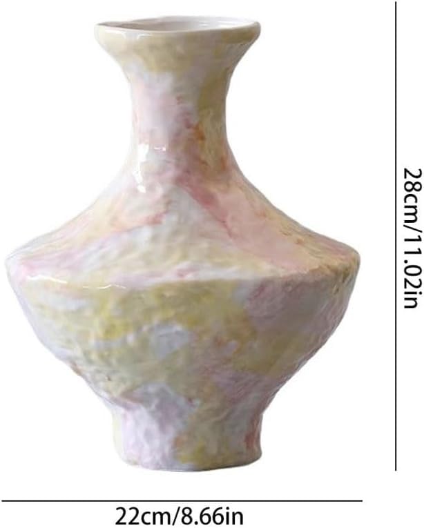 Vase fleurs décoratif CLSDRZC grand format pour composition florale et table de salon