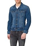 Tejido vaquero elástico Lee Slim Rider Chaqueta Vaquera, Mid Visual Cody, L para Hombre