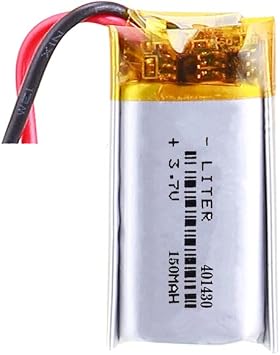 Liter 3.7V 150mAh 401430 Lipo Battery Rechargeable Lithium Polymer ion Battery Pack with Two Lines