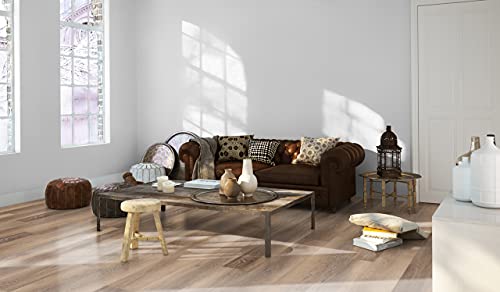 12” Cut Sample Vinyl Plank, Diy Click Installation, 40 Mil Wear Layer, Waterproof Flooring, Elmstead #TOP3