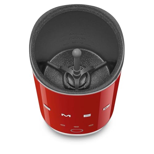 Smeg 50's Retro Syle Portable Milk Frother, MFF02RDUS, Red by Smeg - Image 2
