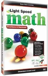 DVD Light Speed Math: Fractions & Decimals Book