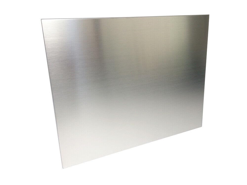 Fensterbank Tropfblech Edelstahl gebürstet Abschluss 5° 1mm VA T=50-400mm Länge 500mm, 750mm, 1000mm, 1500mm oder 2000mm (Tropfblech 1mm Edelstahl 2000mm, 15/40/90/25)