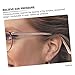 FRCOLOR 2sets Replacement Eyeglasses Temple Arms Comfortable Metal Glasses Legs for All-Day Wear Easy to Install Nonslip Design Rose Gold and Crystal Finish