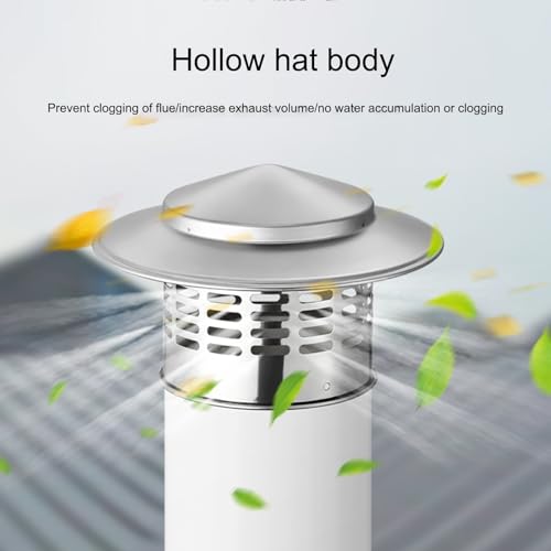 Chapeau de cheminée inox et capuchon de ventilation pour toit - 3