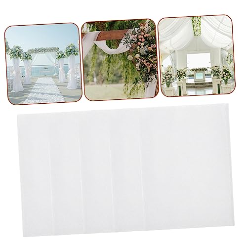 Cortina de tul decorativa para fondo de boda y envoltura de falda en banquetes al aire libre 4