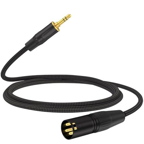 Câble XLR mâle vers TRS 3,5 mm HOSONGIN en nylon tressé durable