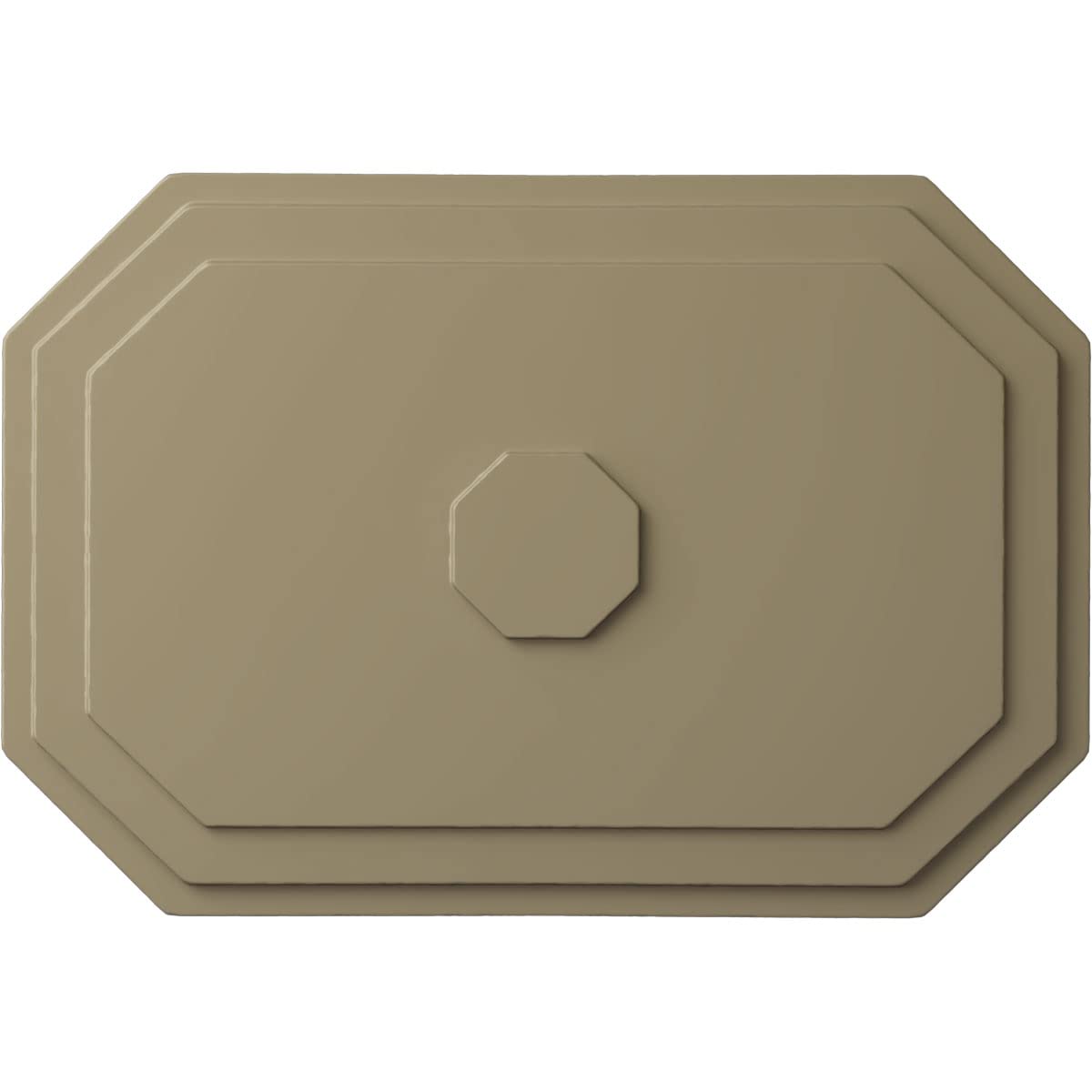 Ekena Millwork CM25FEGDF Felix Ceiling Medallion, Gobi Desert, 25 1/4"W x 17 1/4"H x 1 3/4"P