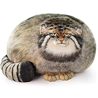 OUKEYI 15.7in/ 40cm Cat Plush Toy Pillow, Cute Cat Stuffed Animals, Kitten Plush Throw Pillow Doll Big Plush Toys Gift for Girls Boys Girlfriend