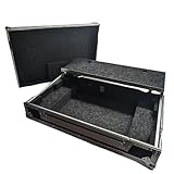 Harmony Cases HCDDJFX10LTW Compatible with DDJ-FLX10 4-Channel DJ Controller Custom DJ Case with Laptop Tray and Wheels