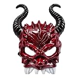 Cosapas De La Máscara De Cuerno De Halloween Espeluznante De Hallowen, Con Su Asiento Flexible Y Correas Ajustables, La Máscara De Cuerno De Haloween Ofrece Una Comodidad De Uso Segura Pero Agradabl
