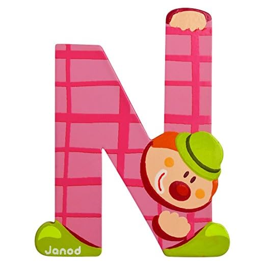Janod - Letra N, estilo payaso (08504555)