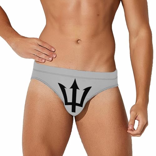 Barbados Tridents Mens Swim Briefs Quick Dry Triangle Trunks Swimsuit Swimming Bikini Swimwear