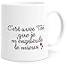 Mug Humour Amour Tasse Message drôle. Idée Cadeau Original Amis Couple Amoureux Collègue Frère Sœur Mari Femme Fiancés pour Anniversaire St Valentin Noël. Dino Mugs le Sourire dès le Réveil