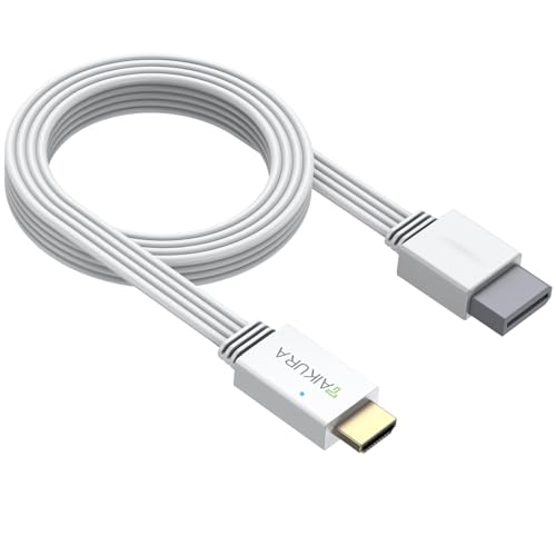 TAIKURA Wii to HDMI Adapter and Converter in White for Wii with Built-in Cable Plug and Play Supports All Wii Display Modes Digital HDMI Output with Zero Loss for Full HD 1080P TV, Monitor, Projector