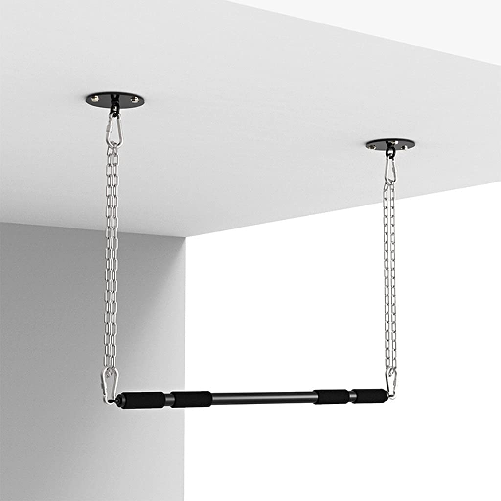 Barre De Traction Murale/plafond - Charge Max 300 Kg, Acier, Poignées Mousse, Pour Entraînement Maison