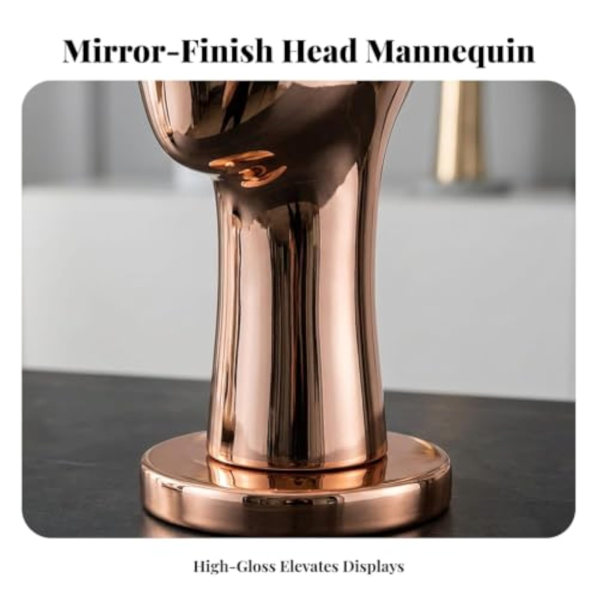 Reflective Electroplated Head with Round Base