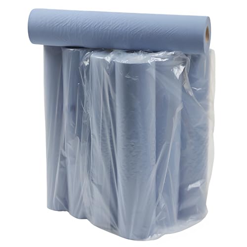 Rouleau de papier de canapé bleu Andarta anti-déchirure double pli pour divan médical