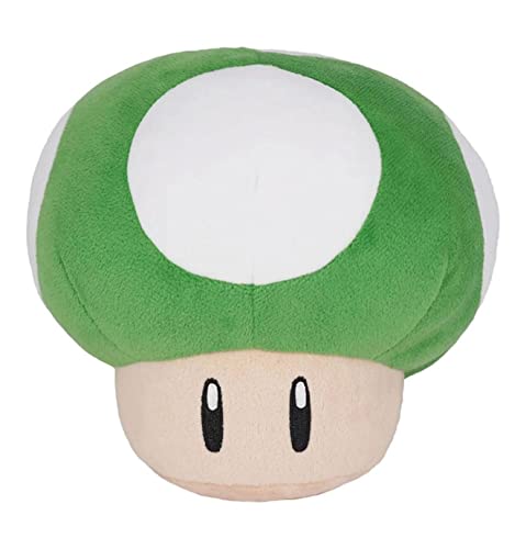 Together Plus Nintendo 1-UP grzyb zielony, pluszowa figurka, 16 cm