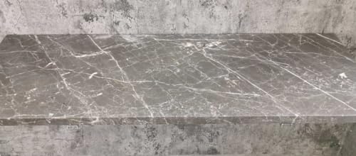 Ti Arrediamo Mensola in Marmo Pietra Grey Opaca -Misura 120x45x3cm FOTO REALI,mensole porta lavabo, lavello bagno con mensola, appoggio per lavandino, mensolone in marmo da bagno