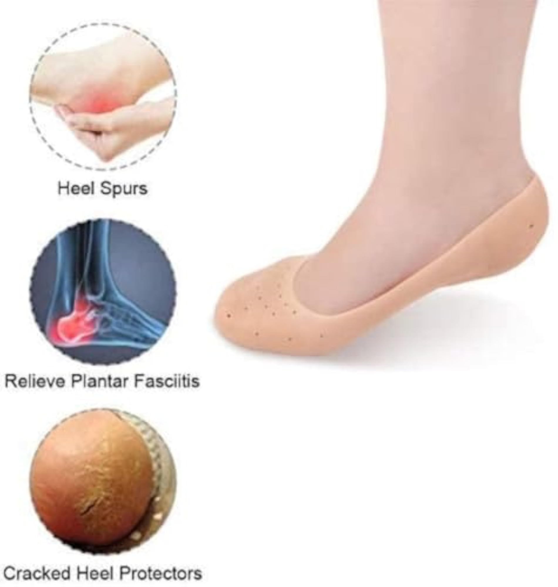 Anti Crack Full Length Silicon Foot Protector Moisturizing Socks