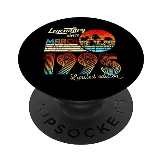 Legendario De Cumpleaños Desde Marzo De 1995 Regalo PopSockets PopGrip Intercambiable