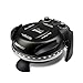 G3 Ferrari G1000610 Pizza Express Delizia, Forno Pizza, 1200 W, Termostato regolabile 400°C, Pizza fragrante in 5 minuti, Doppia resistenza riscaldante, Ricettario e Palette inclusi Nero