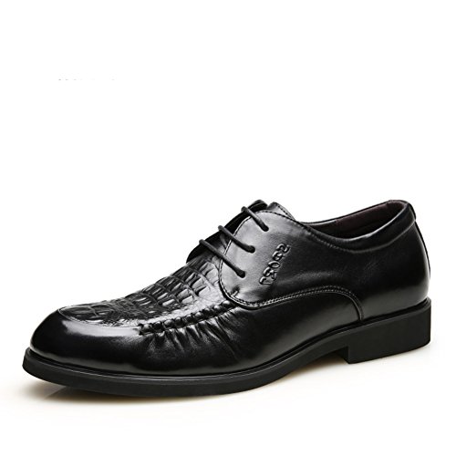 Chaussures en cuir de première couche pour homme d'affaires élégant chic