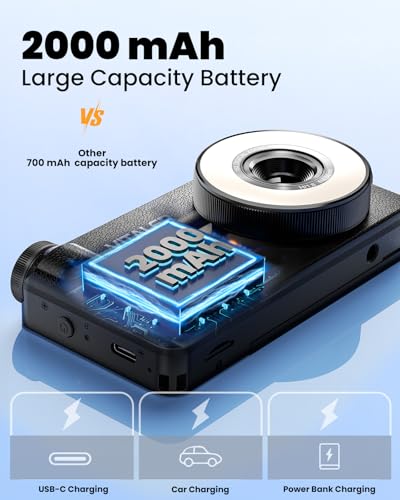 Image of 5K Digital Camera for Photography with Fill Light,75MP Flip Screen for Kids