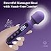 Tracy's Dog Wand Vibrator Kits, Couple Adult Sex Toys with 3 Attachments for Clit, G Spot, Glans, Clitoral Stimulator Vibrating Dildo with LCD Display, 10 Patterns 4 Speeds for Sexual Pleasure