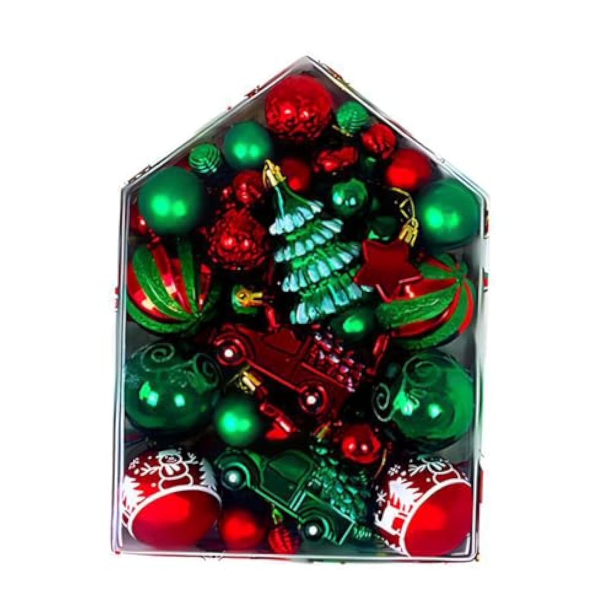 72x Christmas Balls Ornaments Novelty Baubles