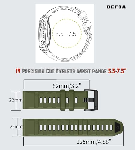 Image of 22mm Watch Band for Garmin fenix 8 47mm 5 6 fenix 7 sapphire solar band Quick Fit 22 Watch Bands for Garmin Watch Forerunner 965 955 epix gen 2 47mm Strap Comfort for Men Women