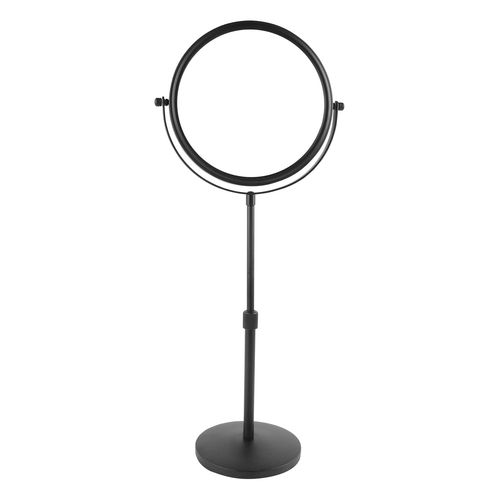 Tabletop Makeup Mirror of 8 Inch, 3X Magnified Makeup Mirror Countertop Standing, Height Adjustable, Cosmetic Mirror Swivel Dual Sides Vanity Mirror for Bathroom Barbershop Washroom (8 Inch, 3X)