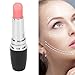 ZJchao Face Massager, Lipstick Massager Portable Black Lipstick Shape Vibration Face Massage Wand Handheld Eye Massager to and Firm Skin Eye Wand for Eye Women Daily Skincare Tools