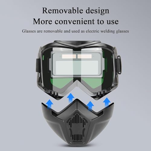 Image of AASONS Adjustable Band Welder Mask Auto Darkening Face Shield Welding Glasses Work Protective Equipment | Automatic Variable Light Safety Goggles For Tig Mig Arc