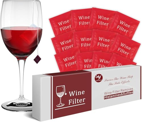XUNYYBIN Filtro vino, l'asta di pulizia per vino, rimuove istamine e solfiti, previene la sensibilità del vino