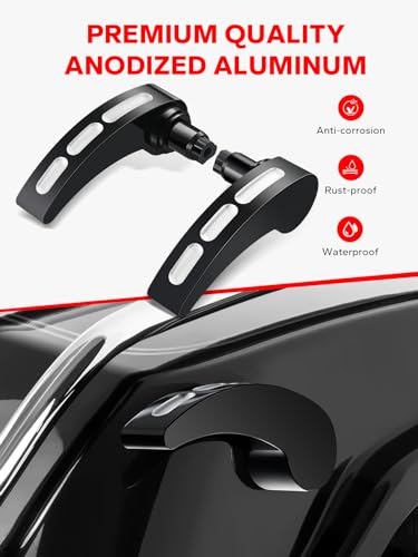 Amazicha Aluminum Hard Bag Saddlebag Latch Cover con Kit Levantador de Tapa Compatible para Harley Davidson Touring Road King, Street Glide, Electra Glide, Road Glide 2014-2024 miniatura 7