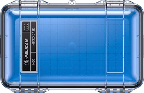 Pelican M60 Micro Case Azul Transparente miniatura 3