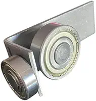 Roldana com Haste e Rolamento 6303/6201 para Portão de Correr Pesado – Chapa 3/16" Aço Reforçado – Compatível com Perfil 75x40