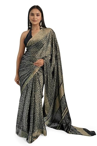 Image of MIRCHI FASHION Women Saree | Chiffon Batik Printed Breathable Regular Use Sari with Blouse