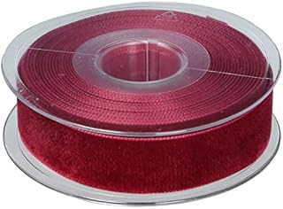 Berisfords 00102500229614DF Velvet Ribbon, Dark Red, 102 x 30 x 102 cm