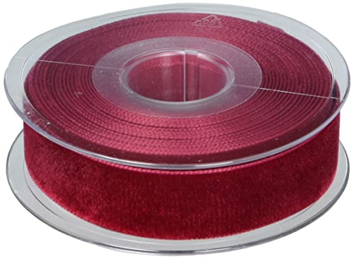 Berisfords Nastro di Velluto, Velluto, Dark Red, 10.2 x 3.0 x 10.2 cm