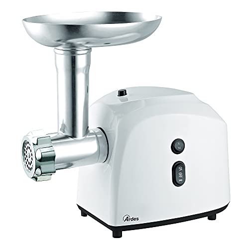 Ardes AR7440 Tritacarne Elettrico Lama a Stella in Acciaio Inox, Motore con Funzione Reverse,...