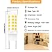 G8 Led Bulb Dimmable for GE Microwave Oven, 120V 50W Kitchen Over Stove Light/Surface Light Bulb for GE Over The Range Microwave Hood, Replaces WB08X10057 WB08X10051, 5W 500LM Warm White 3000K, 2 Pack